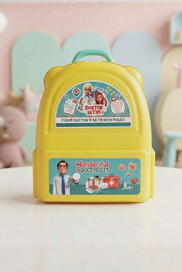 8 Piece Doctor Set with Bag – Portable Toy Doctor Kit with Bag