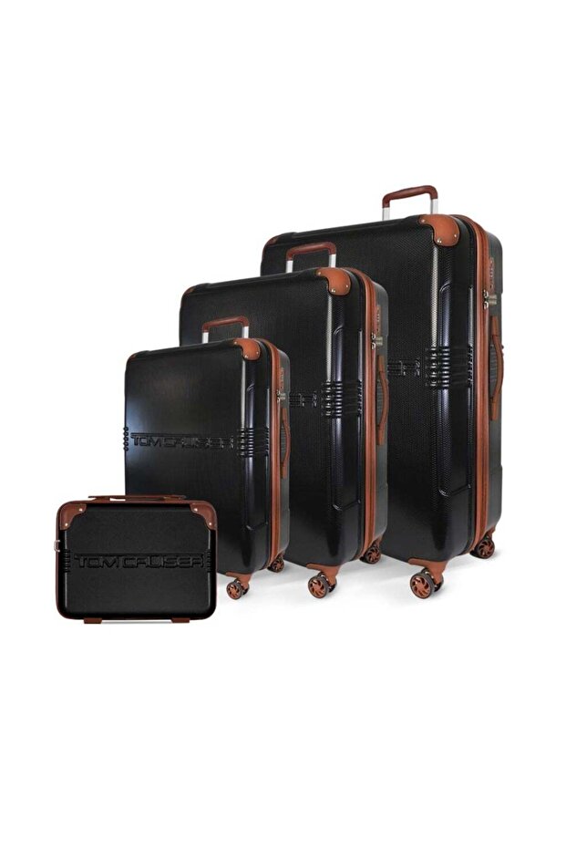 Grand Tour 4-Piece Hard Luggage Set - Black