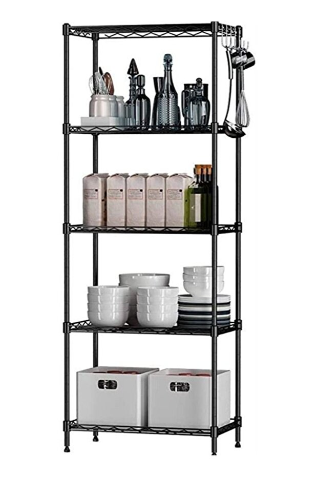 5-Tier Wire Storage Shelving Rack