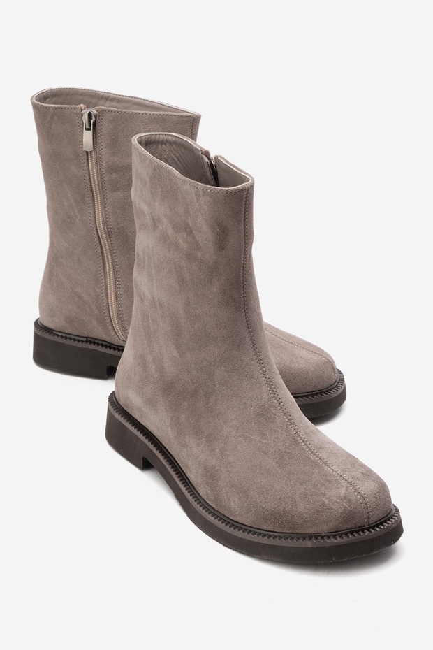 Lucano Mink Suede Genuine Leather Women's Boots