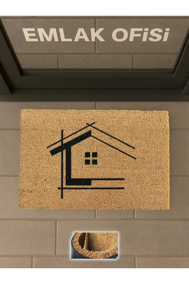 Immobiliare 40X60 cm Coco Doormat for Front Door Home/Real Estate