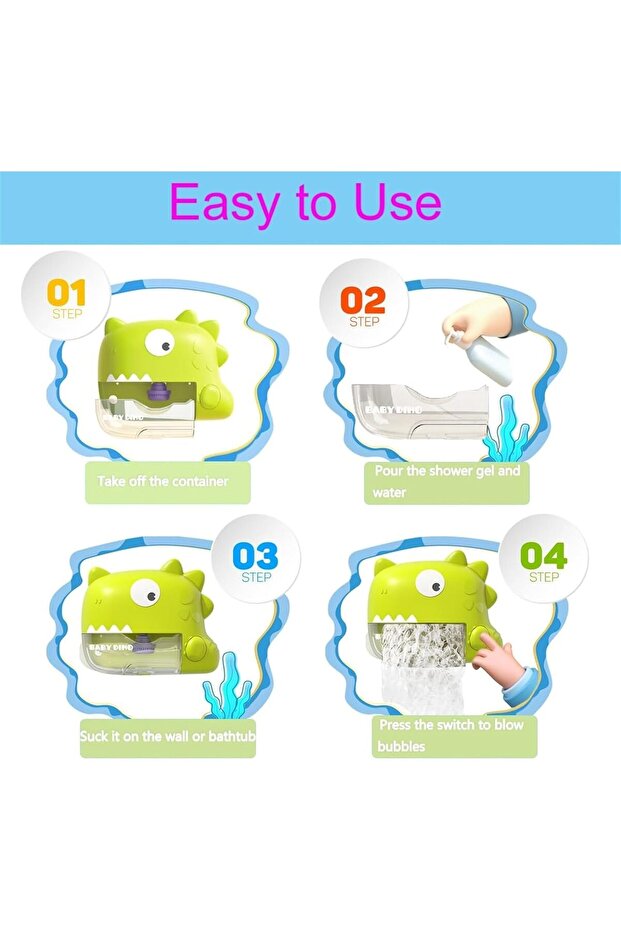 آلة صنع فقاعات الاستحمام على شكل ديناصور - 5