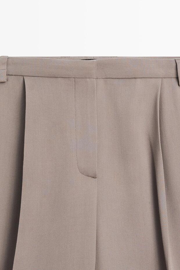 Bol kesim uzun bermuda şort - 4