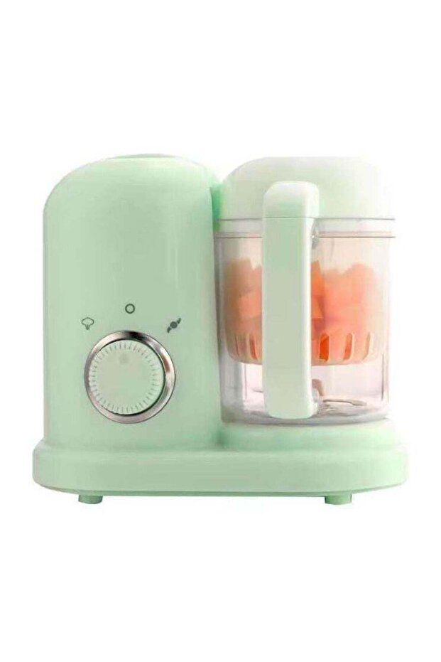 Baby Food Supplement Multi-Function Cooking and Stirring Machine (Green)