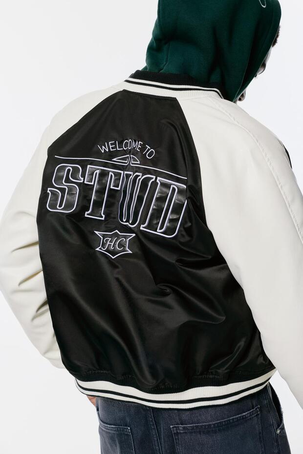 سترة قاذفة مطرزة للجامعات - 4