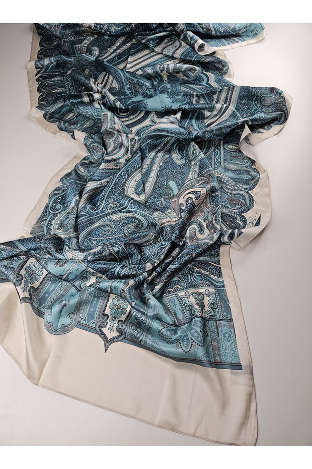 Luxury Voile Silk Shawl Hijab Foulard Scarf Shawl Ethnic Pattern Style 70 X 180 cm