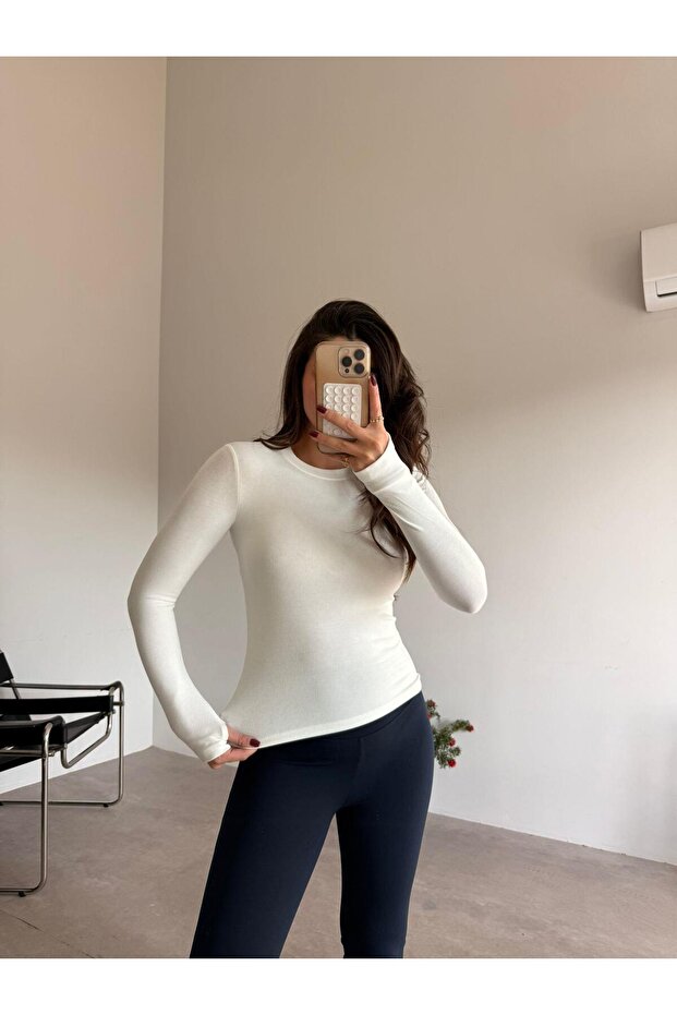 Bluză Ecru basic Aura - 3