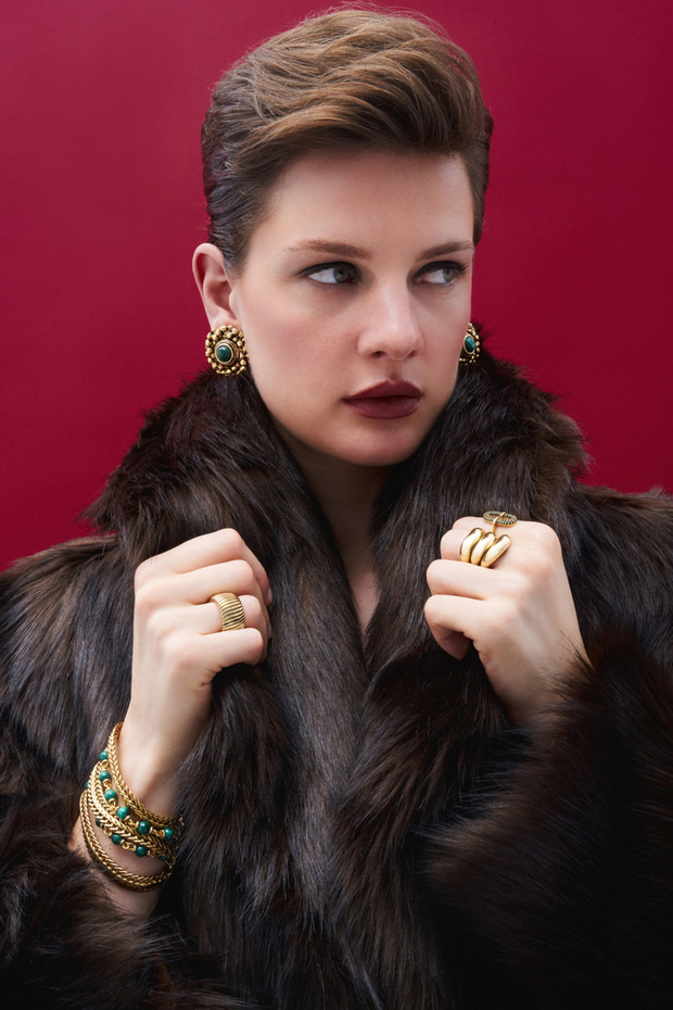 Moss Light Malahit Klipsli Küpe - 6