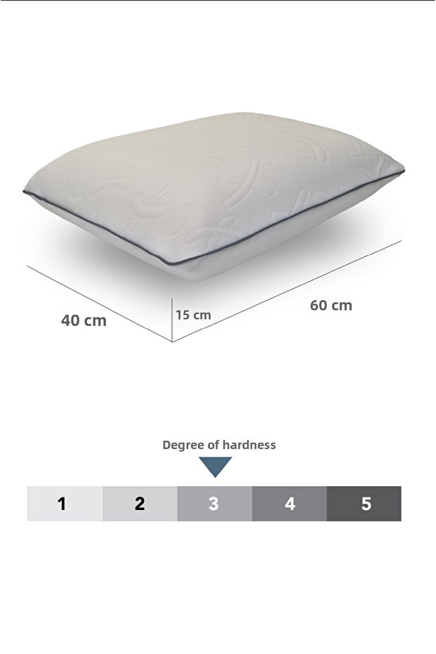 Set of 2 Orthopedic Visco Pillows