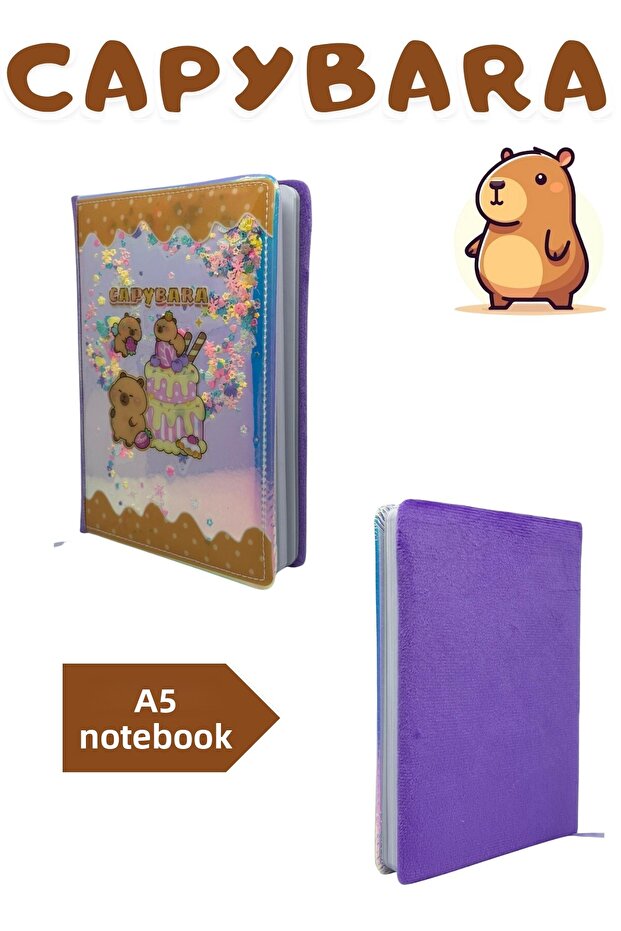 Capybara Diary & Memory Book Set with Eraser and Versatile Pen - 2