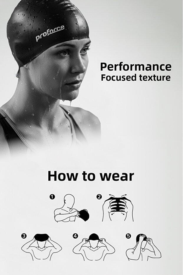 قبعة السباحة السيليكون SB01 - 5