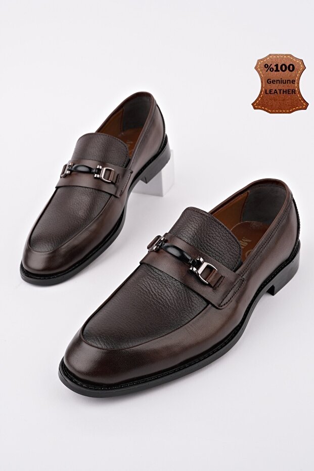 Bondy Genuine Leather Classic Daily Orthopedic Men's Shoes