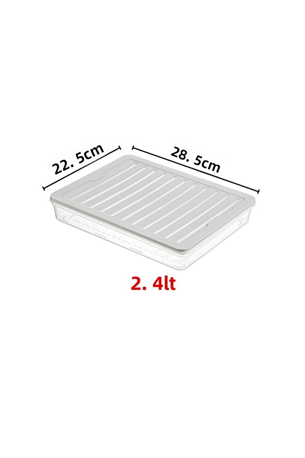 Freshbox Set of 4 - Storage Container Suitable for Microwave and Diffraction - 7
