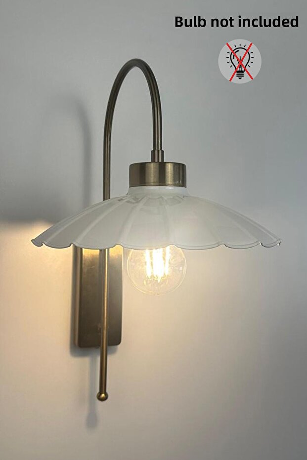 شمعدان حائط فردي من المعدن الأبيض الريفي E27 من ريسو - 7