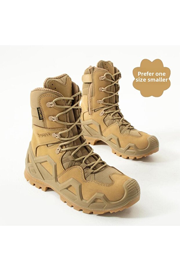 Zippered Outdoor Women&Men Tactical Military Boots and Combat Boots 4 Seasons SS602