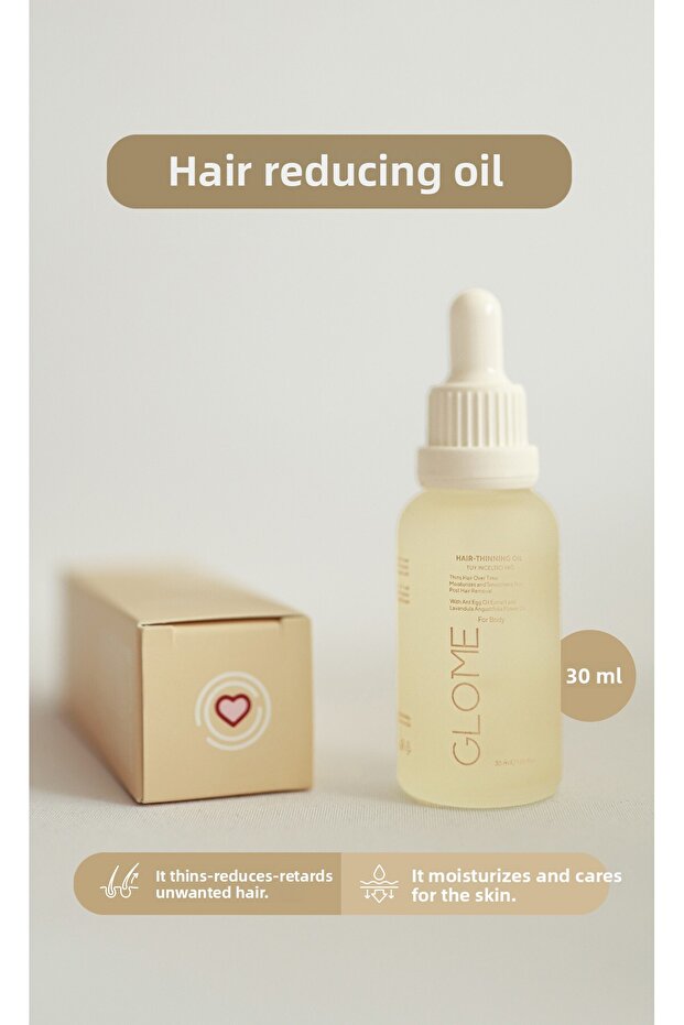 Hair Reducing, Body Care Oil - Smooth Effect - Moisturizes and Maintains the Skin (30ml)