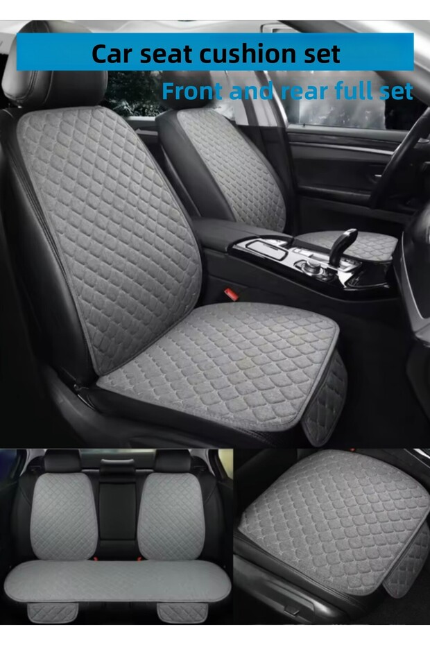 Hyundai Ioniq Compatible Thai Feather Auto Seat Cushion Set-Protection Cover (Front-Rear Full Set)