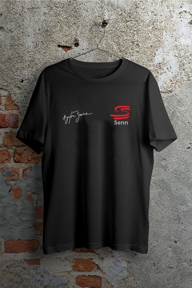 Ayrton Senna Signed Senna Logo Printed T-shirt