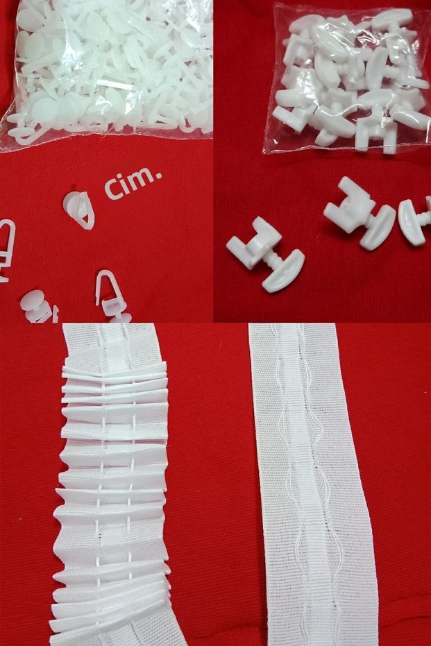 Curtain Set - Curtain Extractor 10meter(4cm)+curtain Locking Button(100pcs)+curtain Screw(stop)(10pcs)