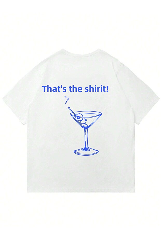Women's the Spirit Printed Crew Neck Oversize Tshirt