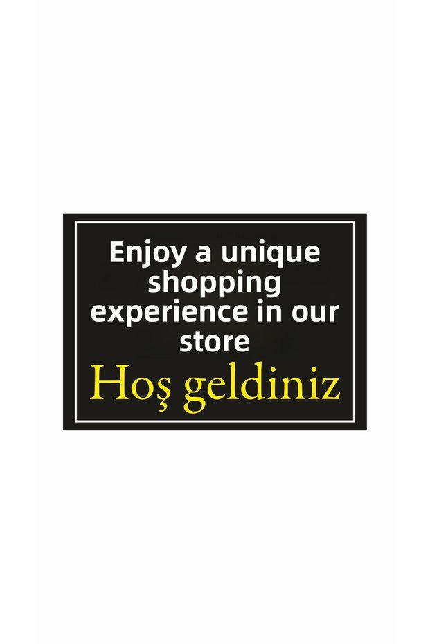 Store Interior Welcome Sign