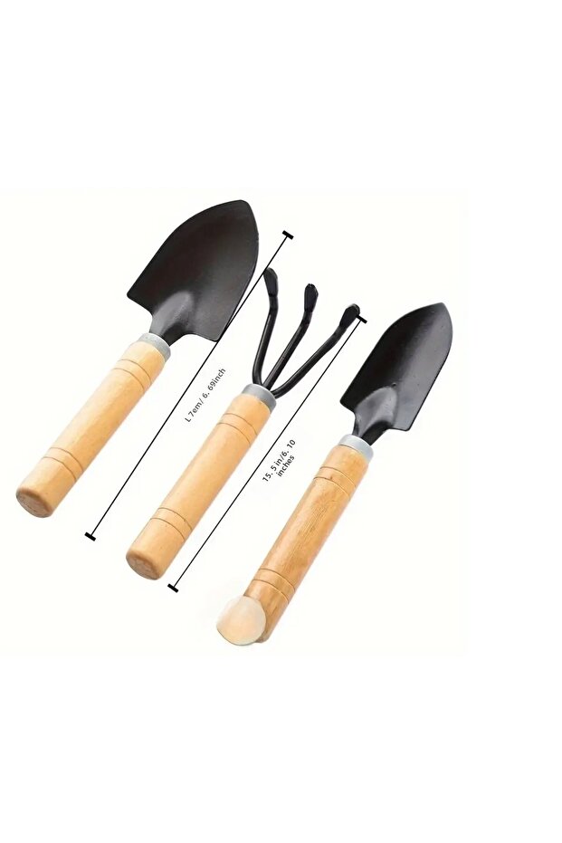 Mini Digging Shovel Rake Set - Portable - 3