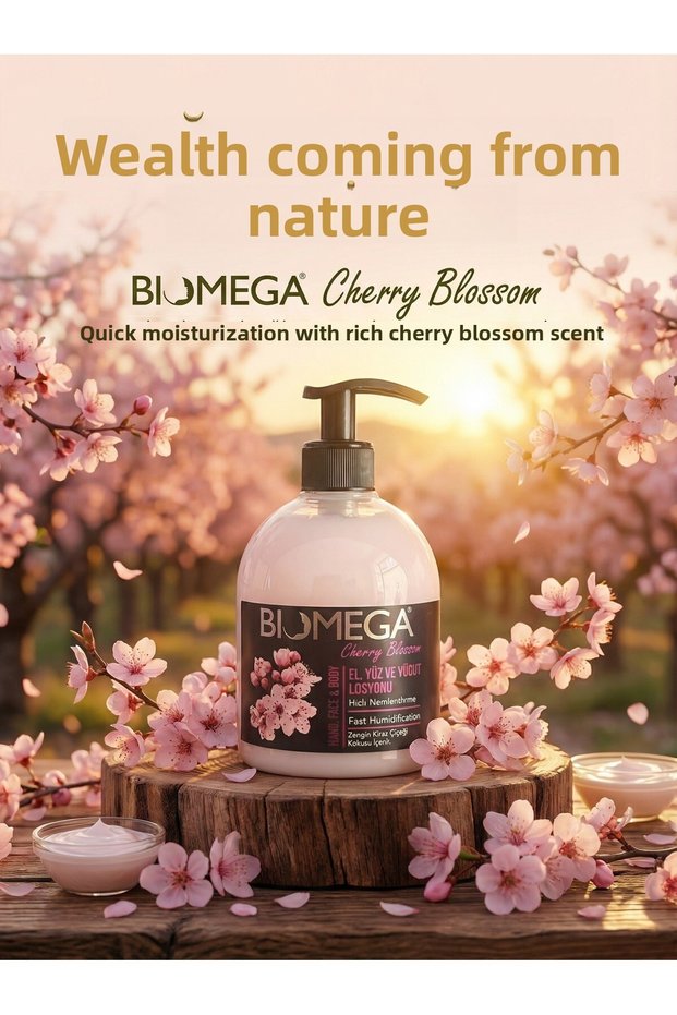 Cherry Blossom (Cherry Blossom Scented) Hand, Face and Body Lotion 500ml.