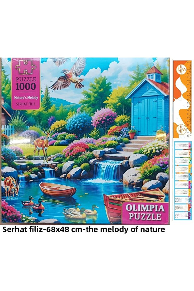 Boxed puzzle 1000 pieces 68x48 cm nature's melody (nature's melody)+sezgistore
