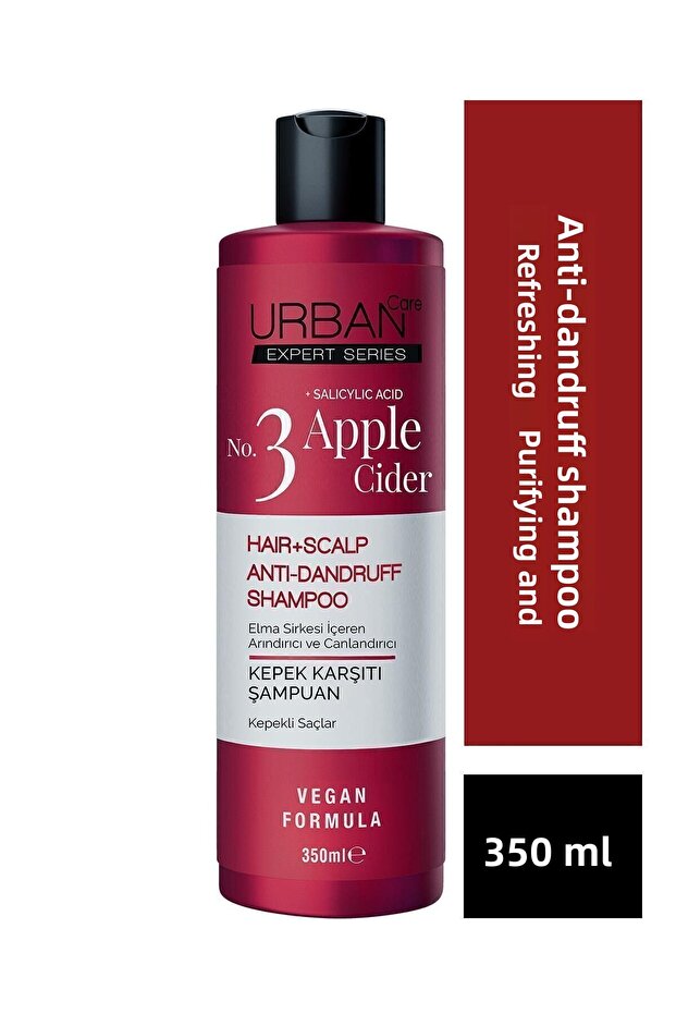 No.3 Expert Apple Cider Anti-Dandruff Hair Care Shampoo-350 Ml-Vegan
