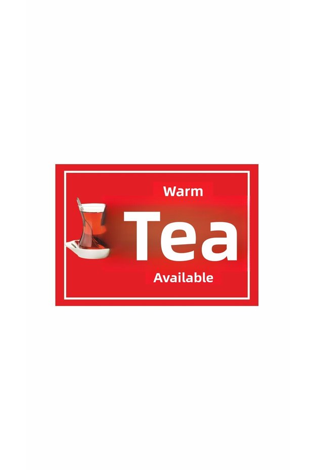 Tea available foil sticker (20x30) size