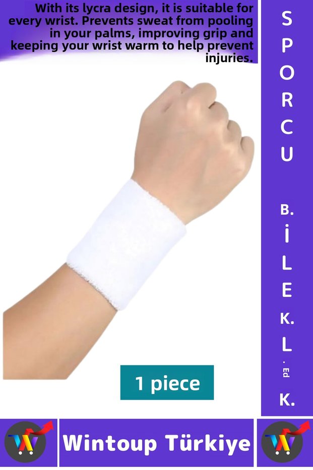 Comfortable Tennis Football Basketball Running Fitness Stretch Fabric Flexible Sweat-Absorbing Supportive Athlete Wristband