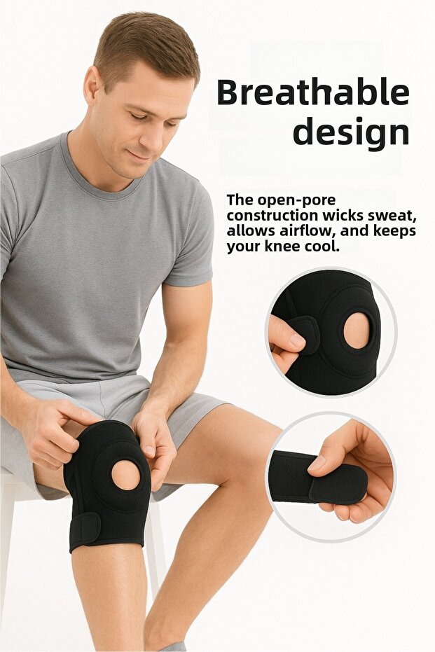 Patella Ligament Supported Adjustable Knee Brace Meniscus Cross Ligament Protector Medical Knee Support