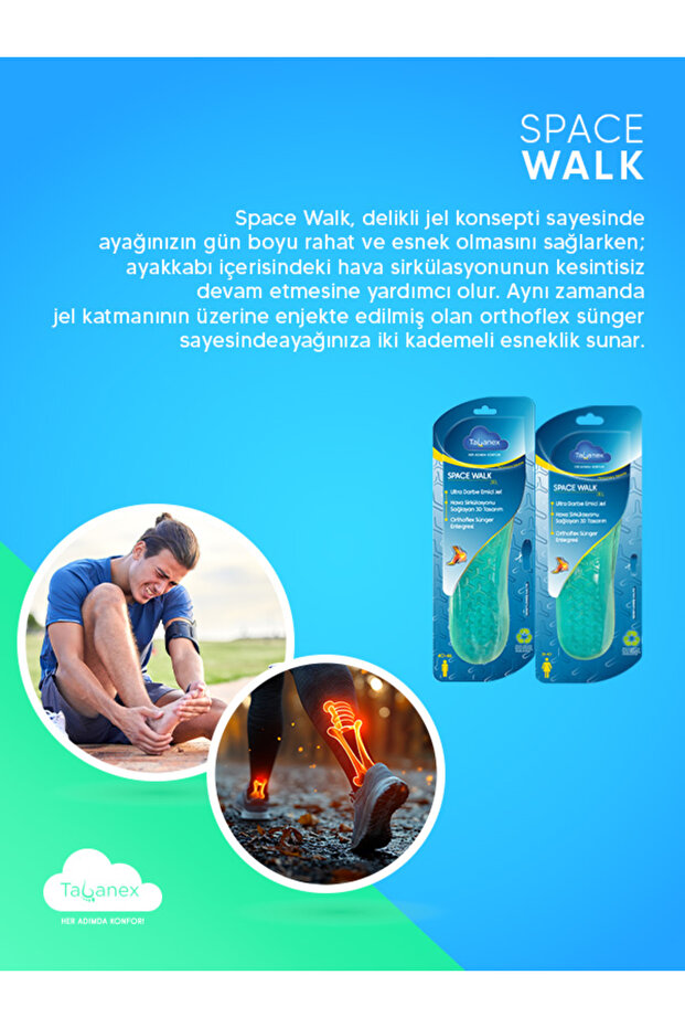Space Walk Jel Tabanlık - Kadın - 6