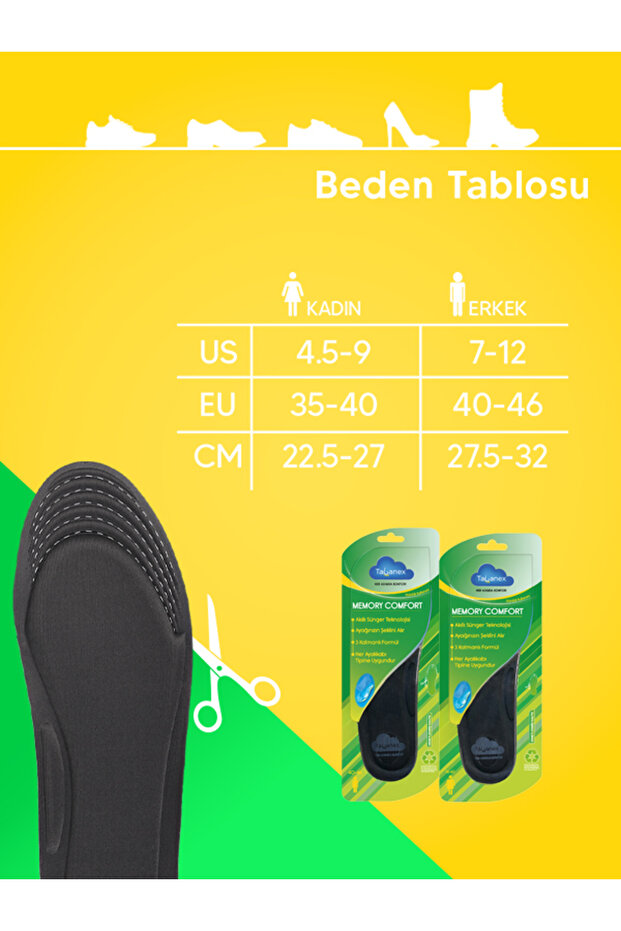 Memory Comfort Tabanlık - Kadın - 7