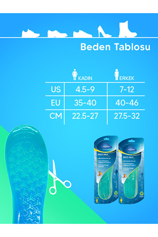 Space Walk Jel Tabanlık - Kadın - 5