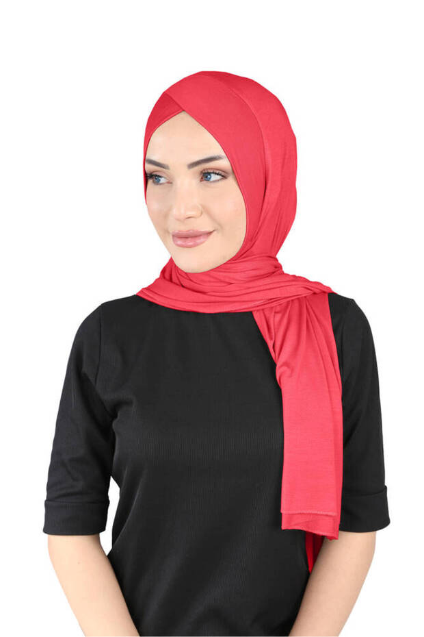 شال كروس قماش قابل للتمدد - ست 280 أحمر