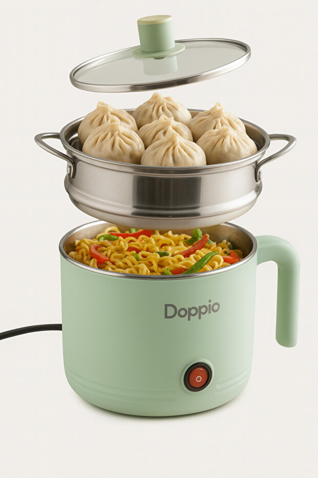 Electric Kettle for Noodles – Compact 500ml Multi-Purpose Kettle (Green)
