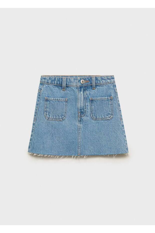 Kısa denim etek - 3