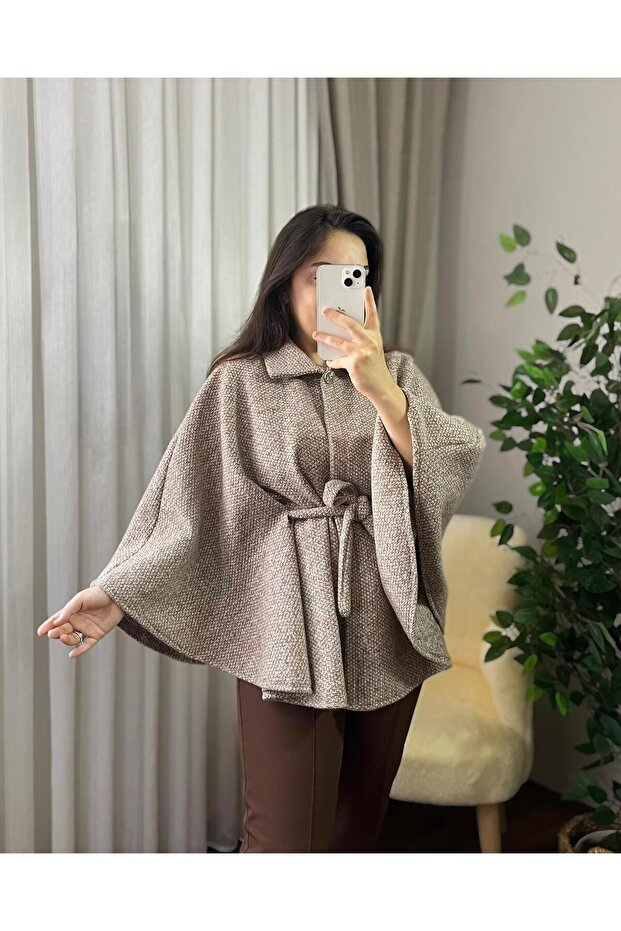 RENA GÖMLEK YAKA ÖRME BUKLET PANÇO - 1