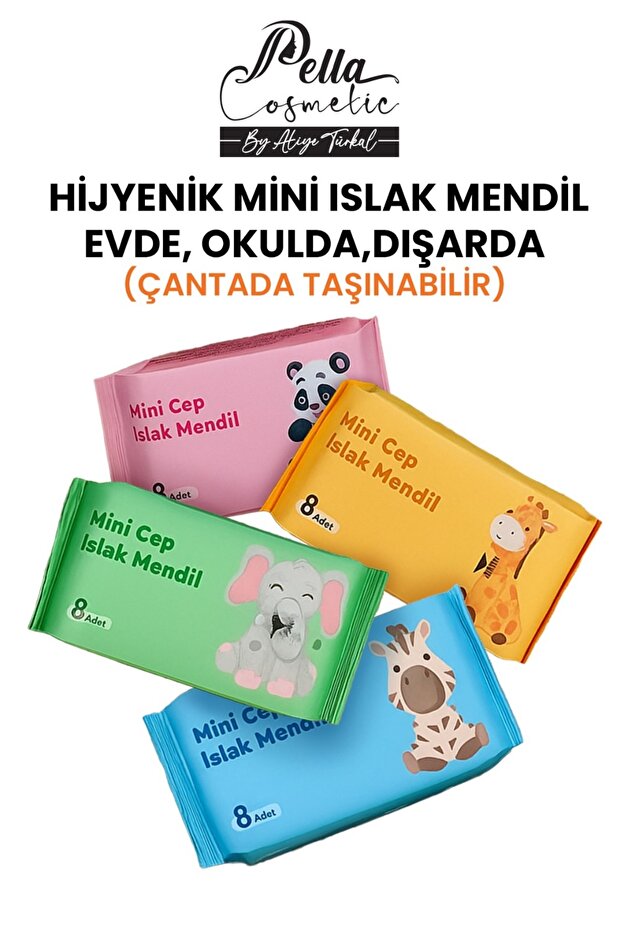 Portable Hygiene Set 8 Wet Wipes