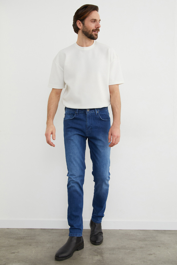 Regular Fit Normal Bel Jean - 4