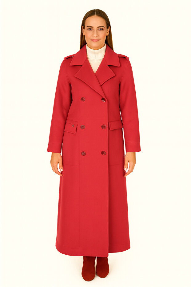 Kruvaze Astarsız Manto - 1