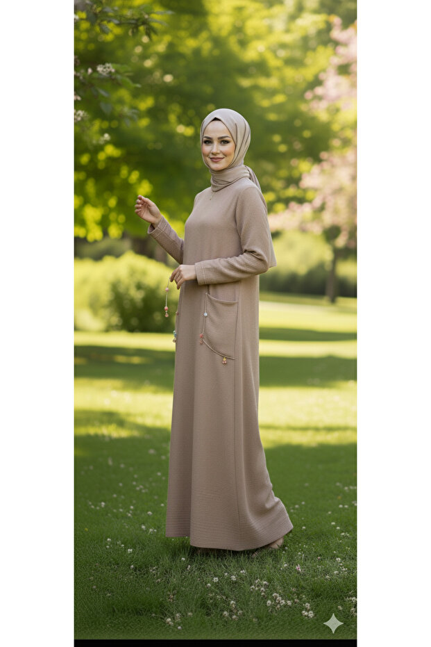 Bej Müslin Ferace - 8