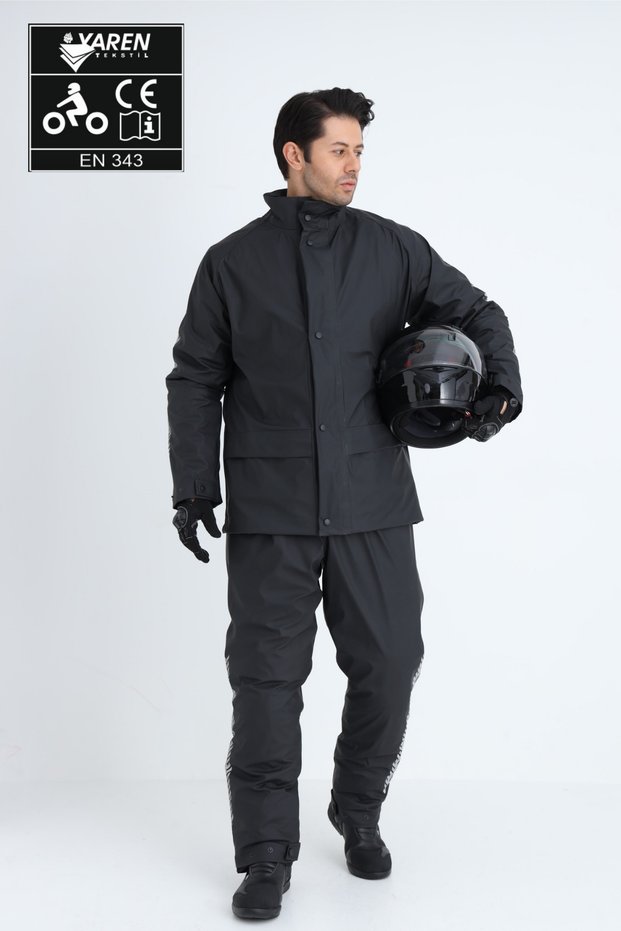 Ce Certified Flexible Breathable Custom Made Stitch-Free Biker Raincoat