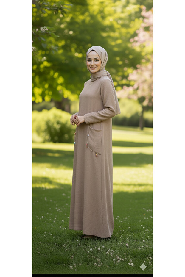 Bej Müslin Ferace - 5