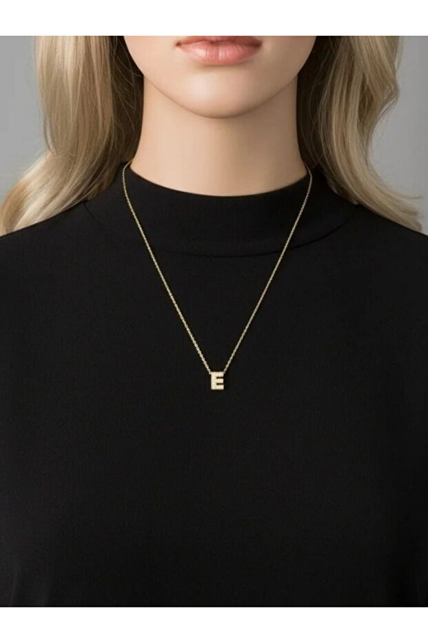 E Harfi 3D Kolye - 1