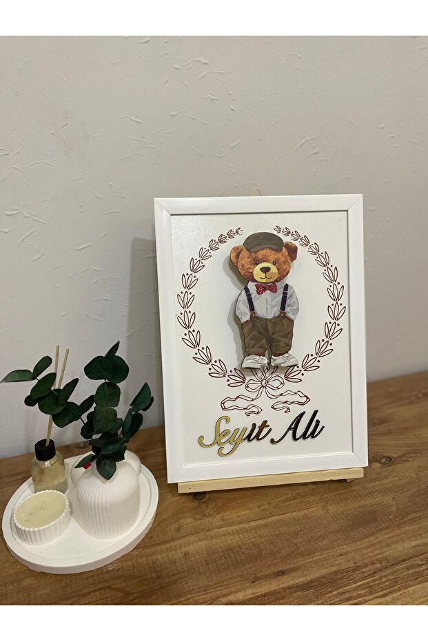 Çerçeve ledli bebek kapı süsü - 1