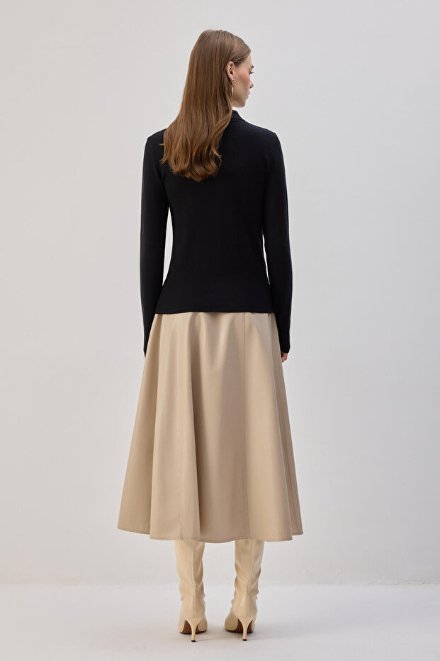 BROŞLU TRİKO BLUZ - 6