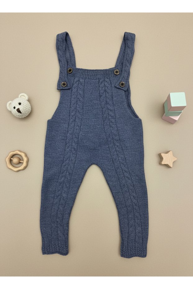 Unisex Baby Girl-Boy Knitwear Salopet