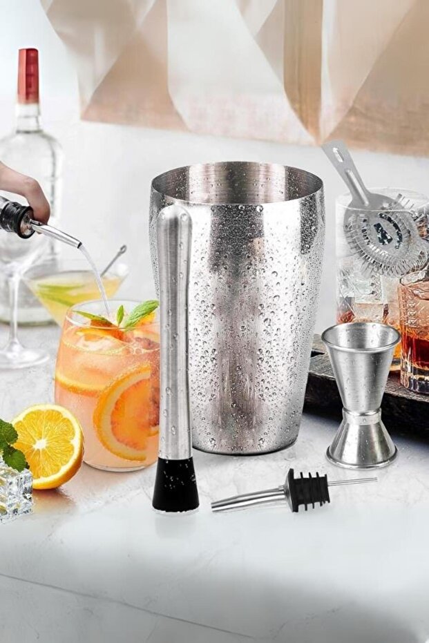 Kokteyl Shaker Seti 7 Parça - 4